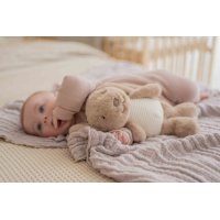Oplaadbare hartslag knuffel - Milo Bruin