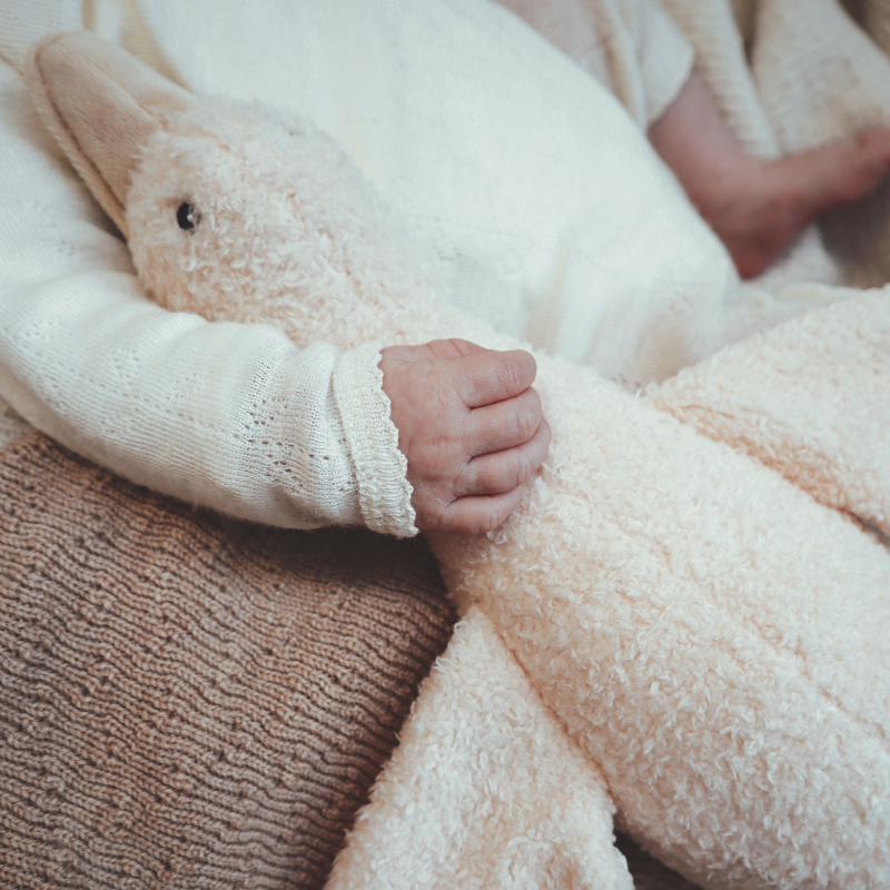 Oplaadbare hartslag knuffel - Liva Beige 