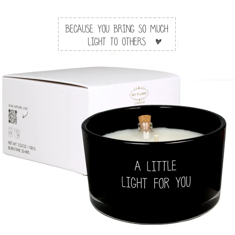 FLESSENPOST KAARS - A LITTLE LIGHT FOR YOU - WARM CASHMERE