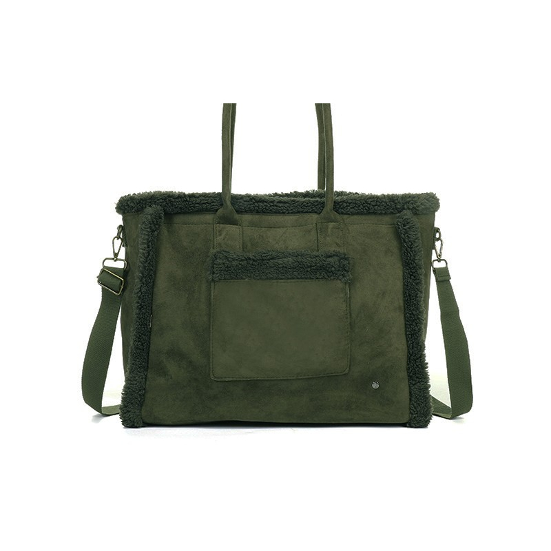 DARK GREEN SHOPPER AVORIAZ