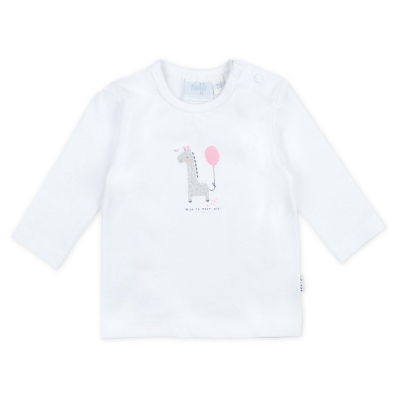 Longsleeve - Giraf roze